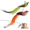 Wukemaoyi Pack of 2 Cat Toy Bird, Cat Toy Feathers,