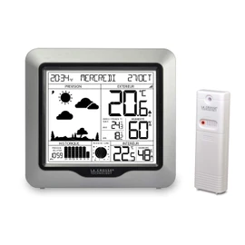 La Crosse Technology - WS6823 Weather Station with Forecast and DCF Signal - Silver