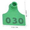100Pcs TPU Pig Cow Ear Tag with Number 001‑100 Ear