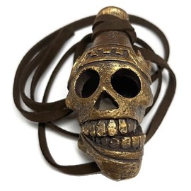 Ghostbusters Afterlife Aztec Death Skull Whistle Antique Gold Earthen Props (Earthen)