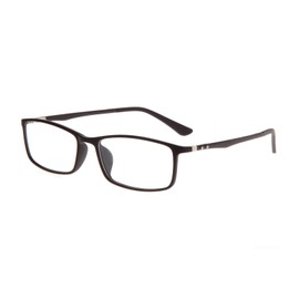 XPL Visual Lite VL-904 Rectangular Eyeglasses, Matte Black Frame, Carbon Fiber Temples, 53-16-145
