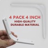Joyangy 4pcs 4 Inch L Brackets, Heavy Duty Wall Mount