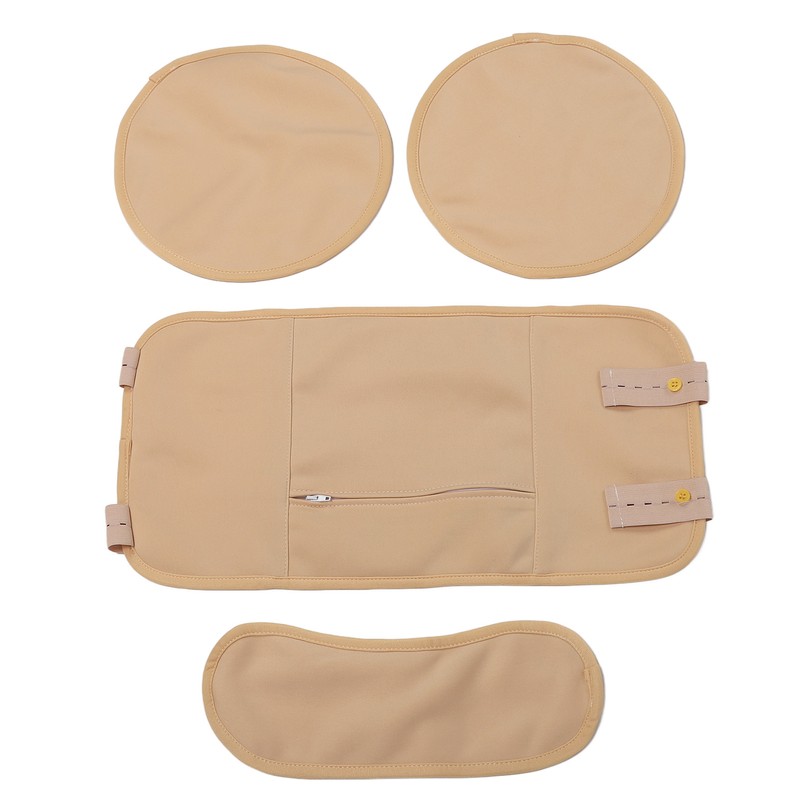4pcs Castor Oil Packs Set Adjust Straps Prevent Leakage Washable