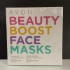 (2) Avon Beauty set Boost Face Masks 6 Single-Use Masks & 1 Super Booster Serum