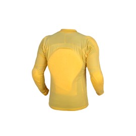 WICKED STOCK Armored Motorcycle Shirt - CE (Certified) Unisex Motorcycle Protective Shirt for Summer with Removable Padding Yellow