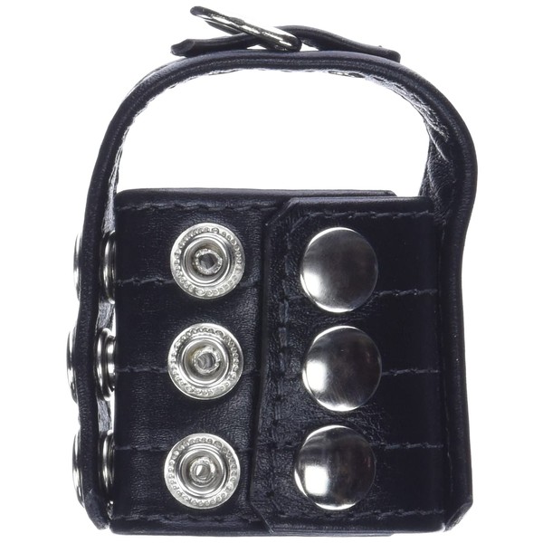M2m Ball Divider, Leather with Weight Pull, 2-inch, Black