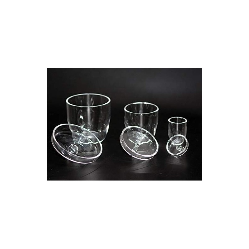 Quartz Crucibles Lab Crucible with Lids (10 ml, 50 ml,