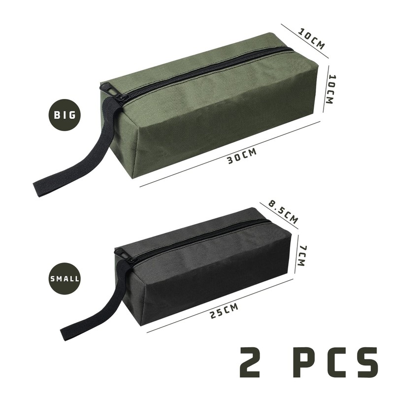2 Tool Sets with Thick Zipper, Multi-Purpose Tool Bag, Waterproof