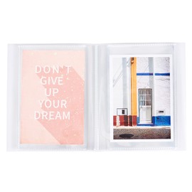 GORGECRAFT 36 Pictures Clear Cover Photo Album 4x6 Portfolio Folder Photo Book Clear Pages Hold Card Holder for Artwork Great Art Book for Postcards or Picture Storage