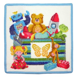 Feiler Toybox 2.0 Handkerchief, Toy Box, 9.8 inches (25 cm), Blue, blue