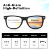 DEMIKOS Sunglasses Men Polarized Sunglasses for Womens Trendy Retro Mirror