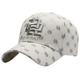 White Fang CA788 Logo Cap, Hat, Outdoor, Fishing, Golf, Men's, Women's, Silver