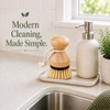 Kitchen Simple Bamboo Palm Brush Set, 2 Pack Dish Scrub