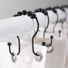 Goowin Shower Curtain Hooks, Rust Resistant Shower Curtain Rings Metal