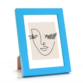 irbaniland Bright Color Gallery Photo Frame Wall Picture Frames Sets for Wall Decor Collages Frame for Home Decoration Multiple Sizes 5x7, 6x8, 8x10, 11x14 Wall Frame Tabletop Mount (Blue,4x6)