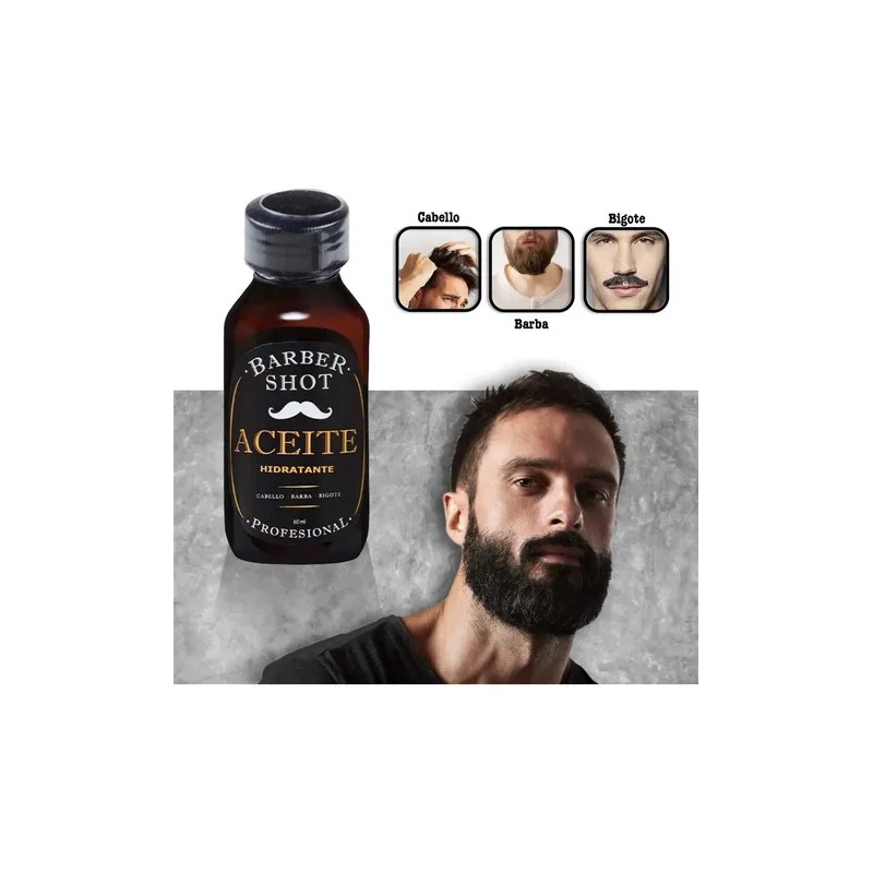 Aceite De Bergamota Hidratante Para Cabello Barba Y Bigote