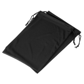 YOKIVE 2 Pcs Ski Goggle Bags, Sport Microfiber Snow Goggles Case Covers Storage Sleeves Drawstring Pouches for Sunglass Lens (Black, 7.1"x10.6")