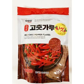 Red Chili Pepper Flakes, Korean Style, 1 lb (453 g), Vegan