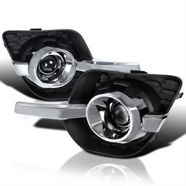 Spec-D Tuning Clear Lens Fog Lights + H11 Bulbs + Switch Included Compatible with Chevy Equinox LT LTZ 2010-2016 L+R Pair Assembly