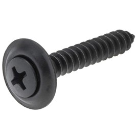 Hillman 3142 10 x 3/4-Inch Oval Phillips Trim Screw with Washer, 20-Pack,Black Phosphate
