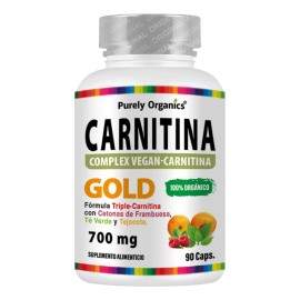Carnitina Gold. Purely Organics, 90 Cápsulas. Sin sabor