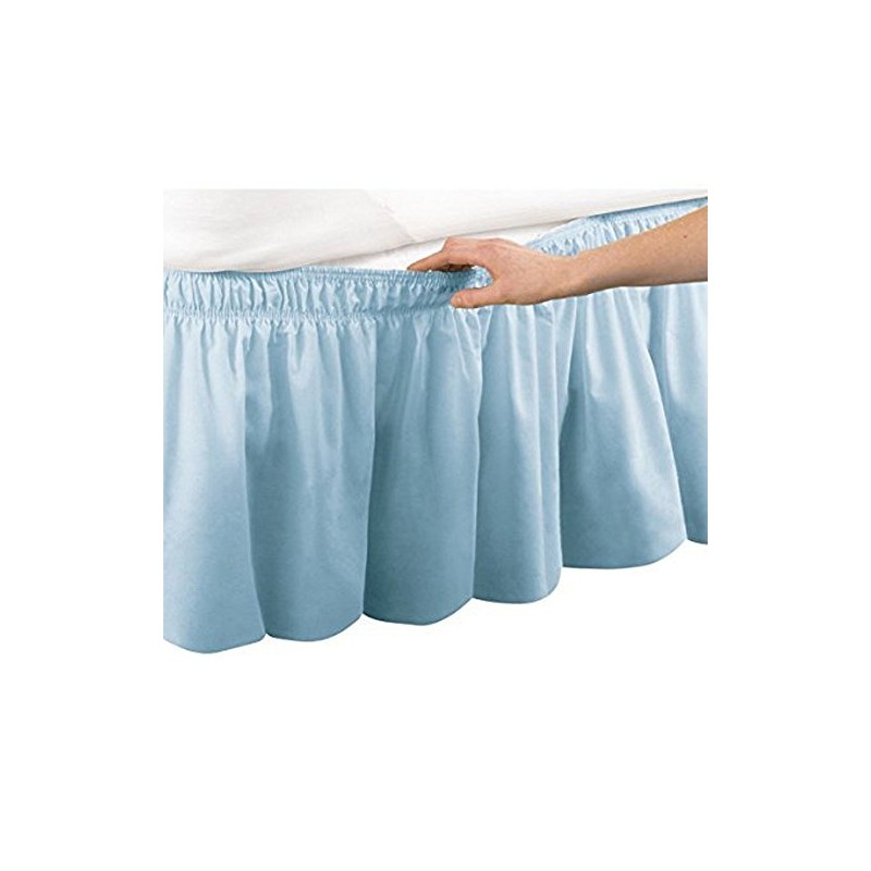 Pleated Three Sides Fabrics Wrap Around Style Egyptian Cotton Elastic