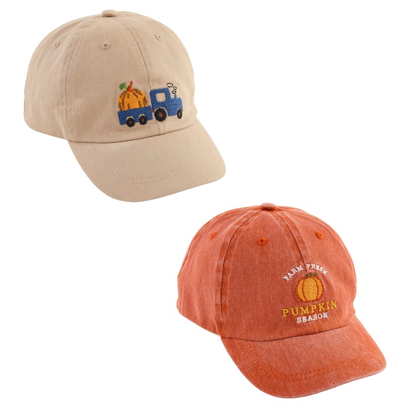 Mud Pie Unisex Kid's Toddler Pumpkin Patch Hat, Orange