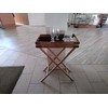 IMPULSE! Napa Rustic Wood Butler Table with Removable Serving Tray
