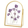 REDHUGO Double Glass Frame for Pressed Flowers Handmade, Metal Floating