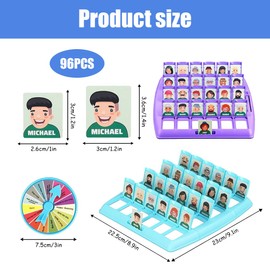 Lotvic Who Is It Game, Who Is It Funny Guessing Game Board Game, Family Guessing Game, Who Am I Game, Logical Argumentation Guessing Game for Children from 6 Years for Families and Party Fun