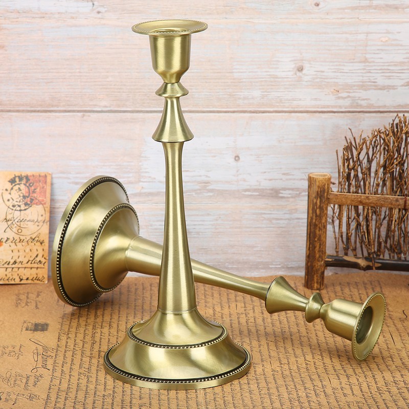 2Pcs Innovative European Style Single Head Candlestick Candle Holder Home