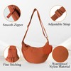 ZENGSING Women's Half Moon Crossbody Shoulder Bag, Hobo Halfmoon Bag,