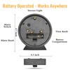 4.5 Inch Small Silent Analog Alarm Clock, Retro Battery Operated