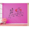 Heaven Decors Krishna with Flute Black Vinyl Wall Sticker Size