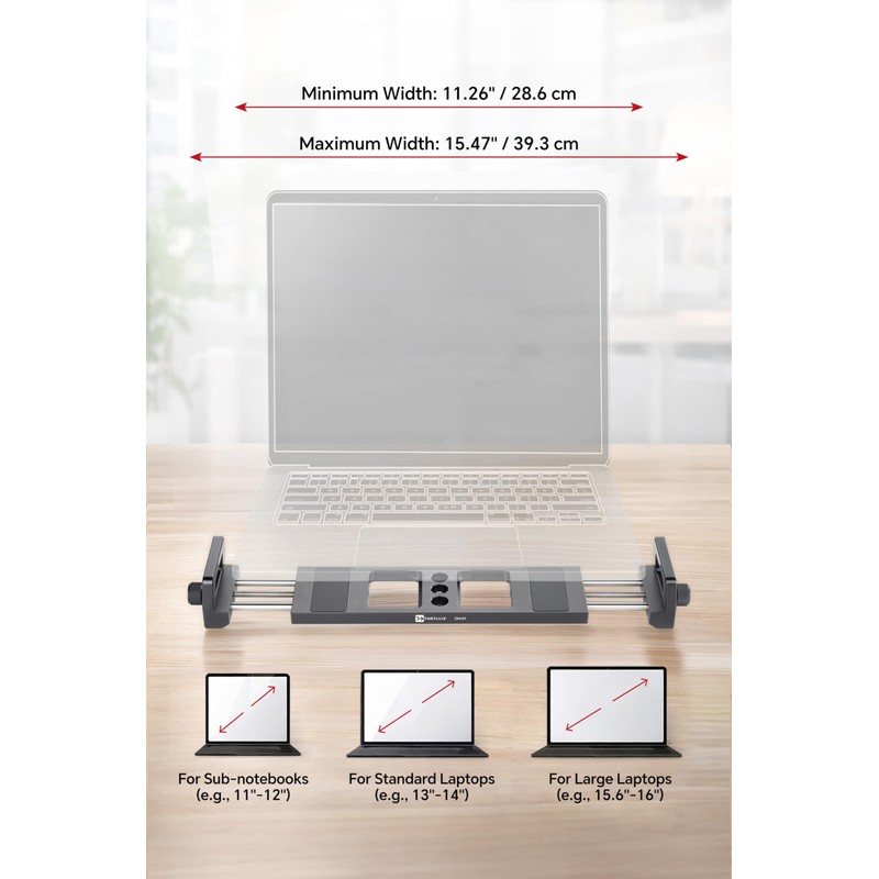 CH-01 Laptop Tripod Mount, Adjustable Laptop Holder with Arca Swiss