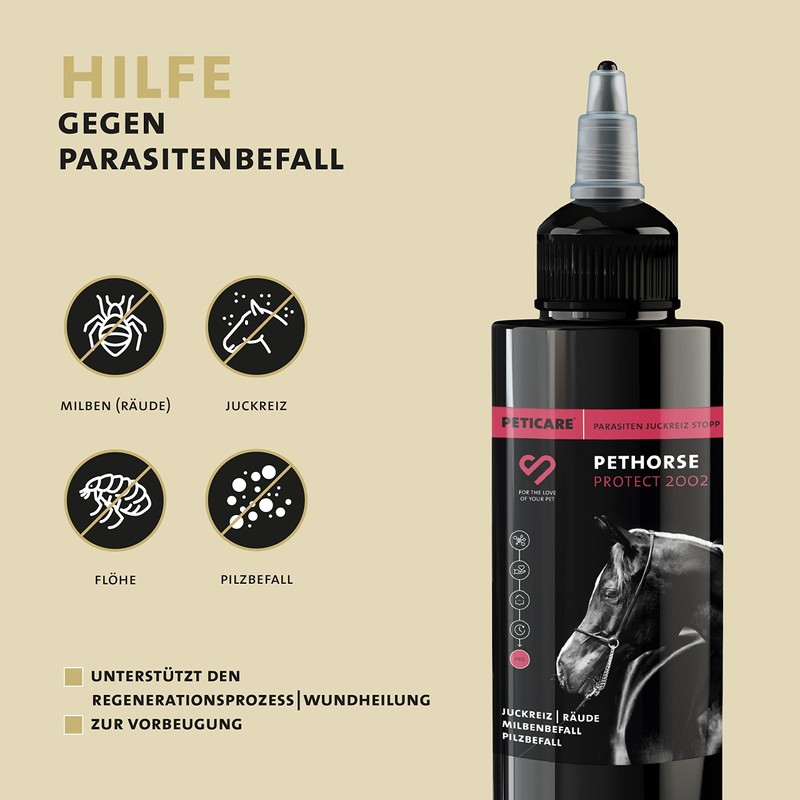 Peticare Peticare Anti-Parasite Remedy for Horses | against mites, fleas,