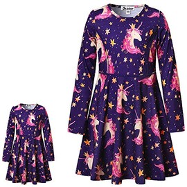 Star Unicorn Dresses Matching Doll & Girls 5t 6t Birthday Gift Clothes