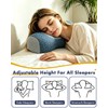 Buckwheat Hull Pillow for Neck Pain Relief Adjustable Roll Support