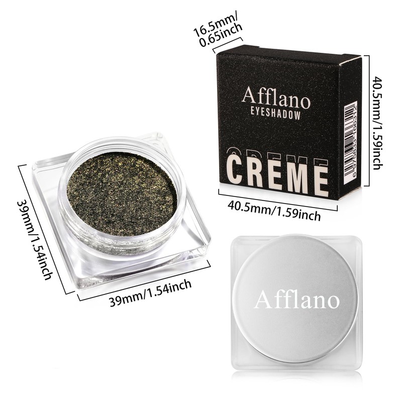 DE'LANCI Light Gold Glitter Eyeshadow, Light Gold Metallic Eyeshadow, Creamy