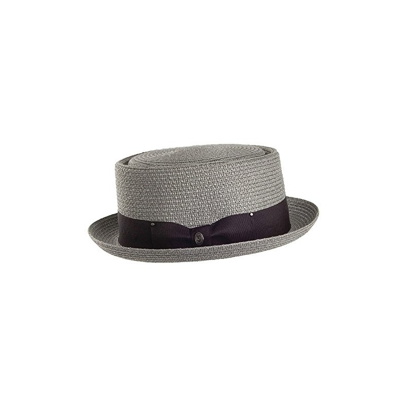Jaxon & James Toyo Braided Pork Pie Hat - Grey