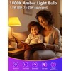 Amber Sleep Light Bulb Dimmable, Blue Light Blocking, A15 E26