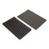 Keyboard Leather Case Set Portable Slim Wireless Keyboard Case with