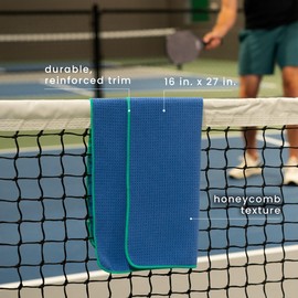 S&T INC. Pickleball Towels, Microfiber Gym Towels for Gym Bag, 16 Inch x 27 Inch, 3 Pack