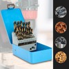 MACXCOIP Cobalt Drill Bit Set, 29Pcs High Speed Steel Bits