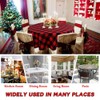 Fayavoo Christmas Tablecloth Round, Buffalo Plaid Tablecloth 70 x 70