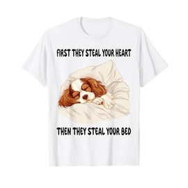 Cavalier King Charles Spaniel Sleeping Pajamas Nightgown T-Shirt