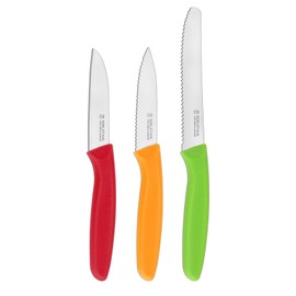 targzier Multicolored 6PCS Paring Knife Set,Ultra Sharp Kitchen Knives,Paring Knives with Ergonomic Handle,Cutting & Peeling Knives for Vegetables and Fruits,Stainless Steel Blade,PP Plastic Handle