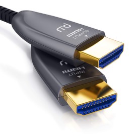 CSL - HDMI Cable 2.1 Fibre Optic - 8K 120Hz - 4k 240Hz - 10m Optical Cable - HDR10+ - 3D eARC CEC - HDCP 2.3 - HDMI Cable Ultra High Speed - Gold-Plated Contacts - Fibre Optic Cable Aluminium