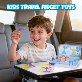 Dreamon 10 PCS Magnetic Men Fidget Toys Kids Magnetic People With Portable Tin Box Fridge Figures Travel Toys Classroom Birthday Gifts 3 4 5 6 Years Old