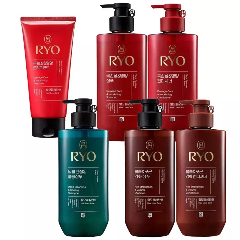 Rye 려 흑운 볼륨&모근강화 컨디셔너 린스 480ml 탈모증상완화 힘없는 머리카락